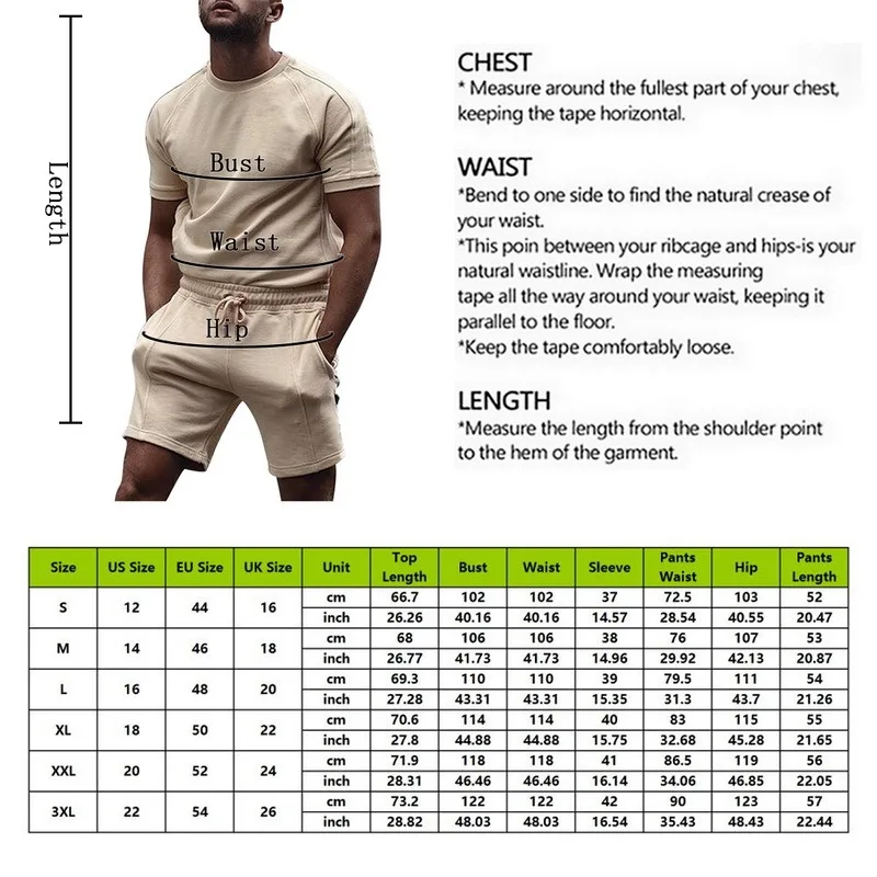 

Men Tracksuits Short Sleeve T-shorts And Short Sport Suits Sweatsuits Sportswear Male Summer 2 Piece Set Casual Clothes