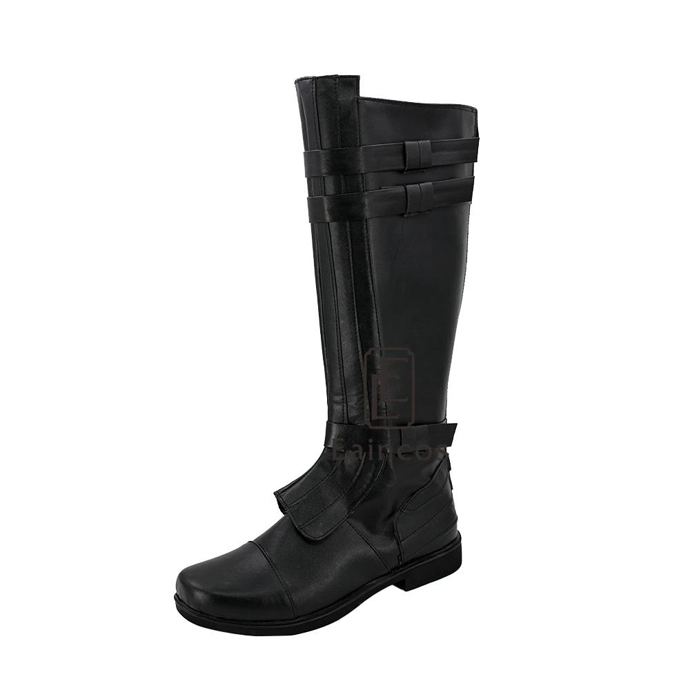 

Hot Movie Star-Wars Jedi Knight Anakin Skywalker Cosplay Halloween Shoes Black Boots Custom-made