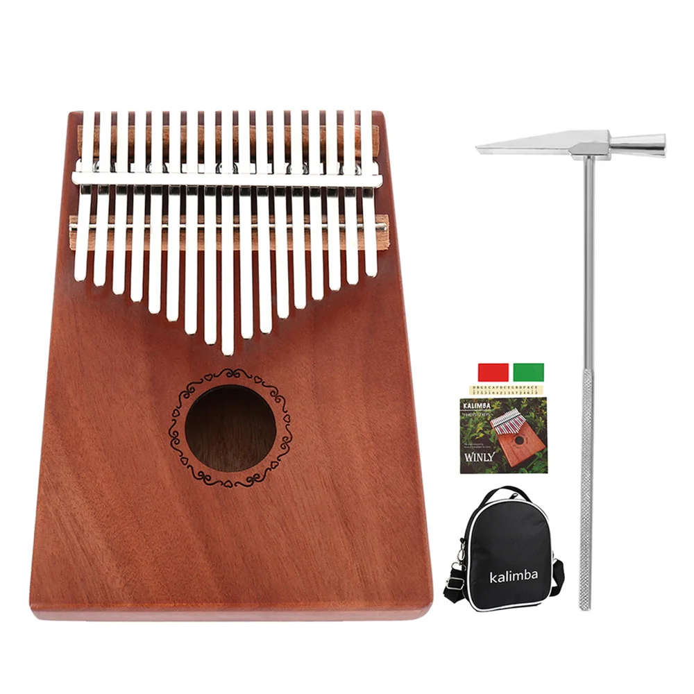 Калимба с 17 клавишами пианино высокое качество дерево корпус из красного дерева