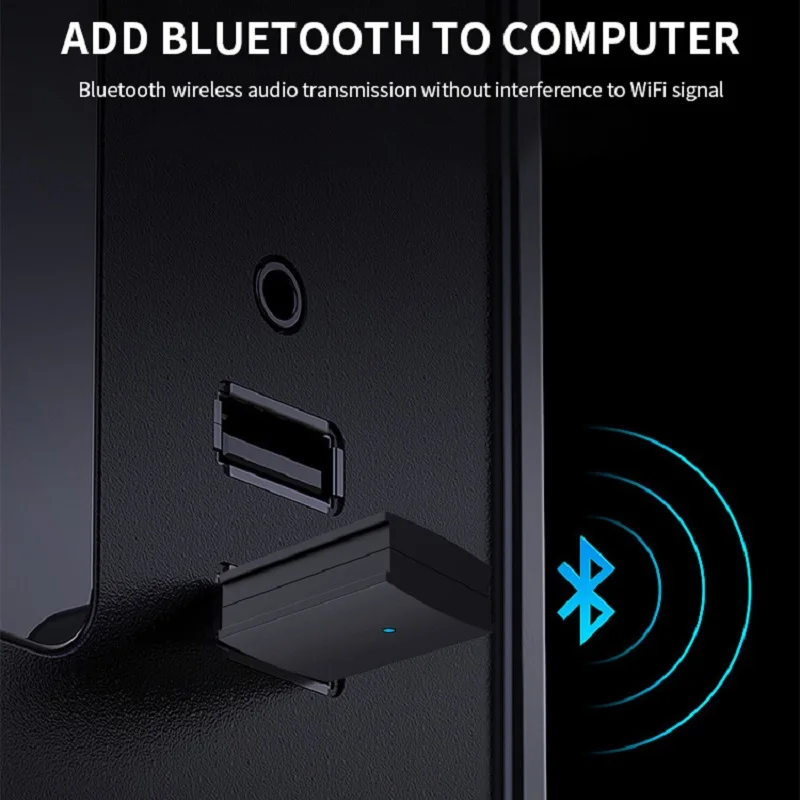 USB Bluetooth 5 0 передатчик адаптер 10 м WiFi сигнал подключи и играй беспроводной мини