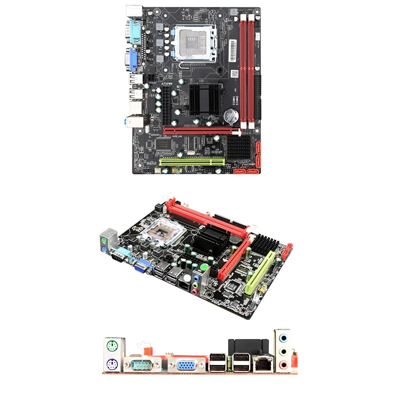 Материнская плата G31 для компьютера двухканальная SATA2.0 Φ LGA 775 Pin поддерживает