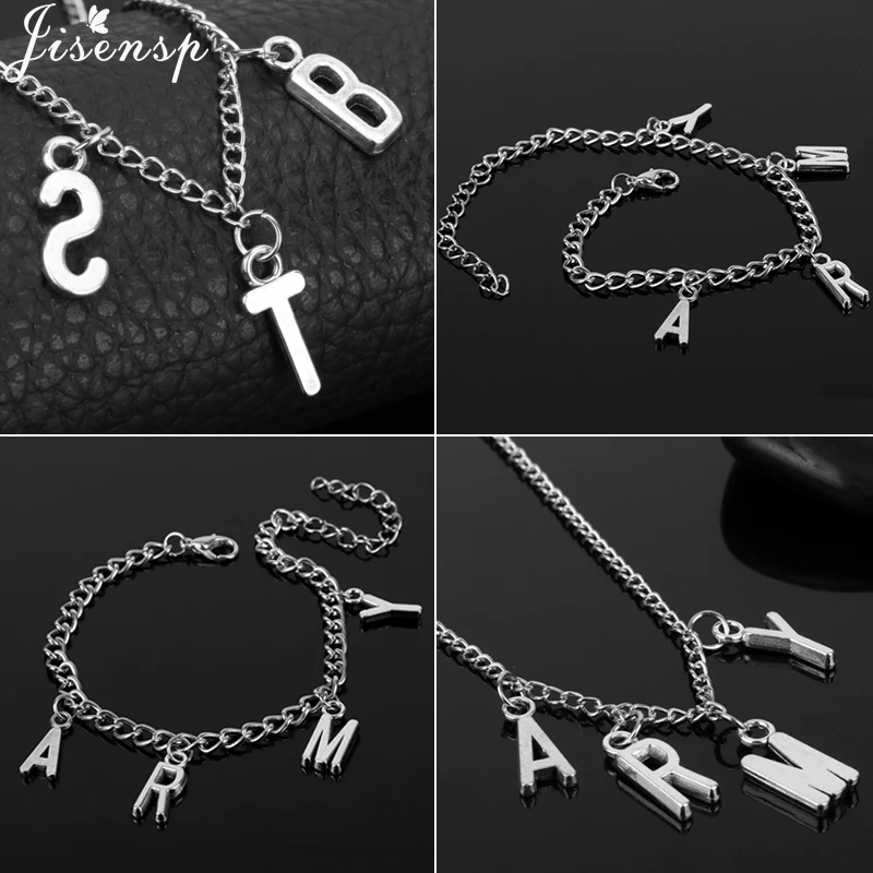 Jisensp Трендовое армейское ожерелье с надписью Jimin для женщин и мужчин Kpop Bangtnn