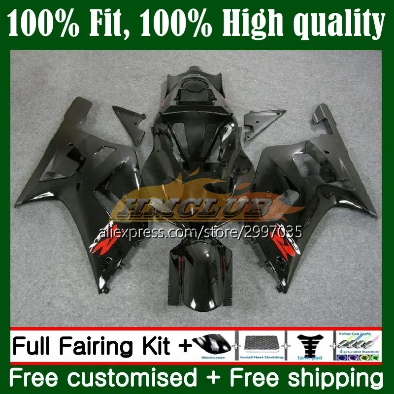 

Инъекции для SUZUKI GSXR-750 GSXR600 K1 GSXR 750 600 CC 11No.18 GSXR750 2001 2002 2003 GSX-R600 01 02 03 Обтекатели глянцевый черный