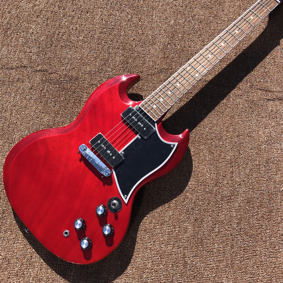 

Hot Sale Electric Guitar,Rosewood Fingerboard,P90 Pickups,Chrome Hardware,Free Shipping