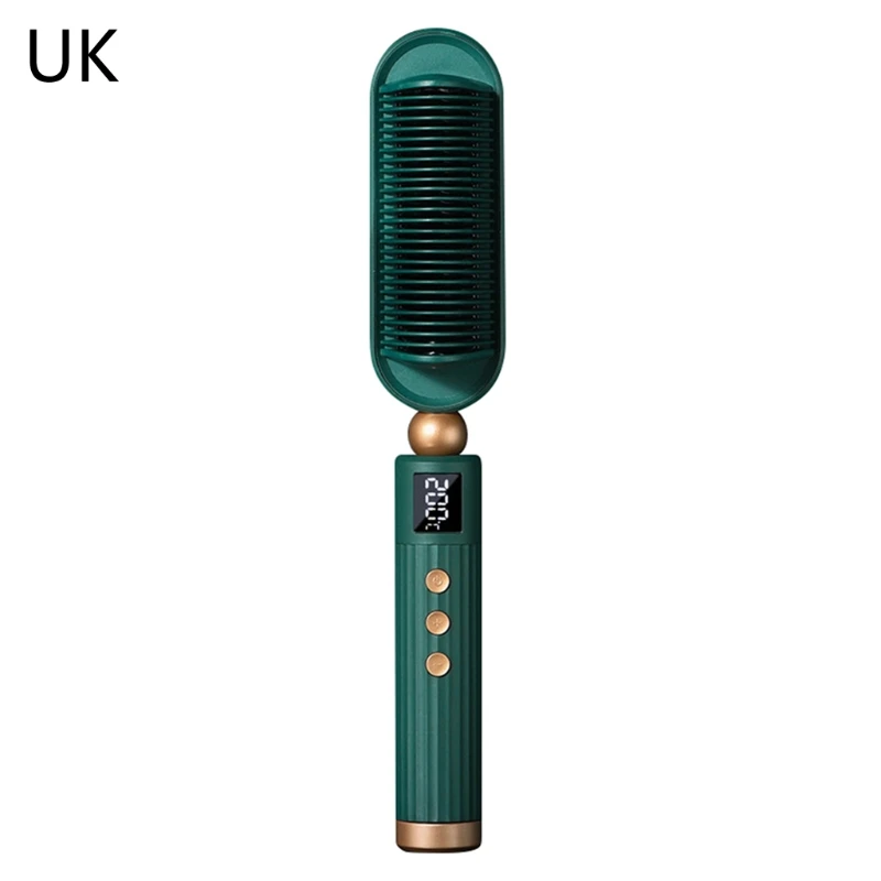 Hot Air Hair Dryer Brush Multifunction Electric Straightener Negative Ion Fast Heat Curler Comb Styler Tools |