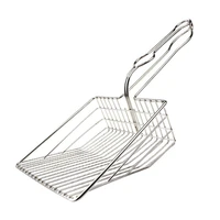 metal cat litter shovel stainless steel picker sand scoop easy cleaning artifact large scooper for cats pet accessories supplies