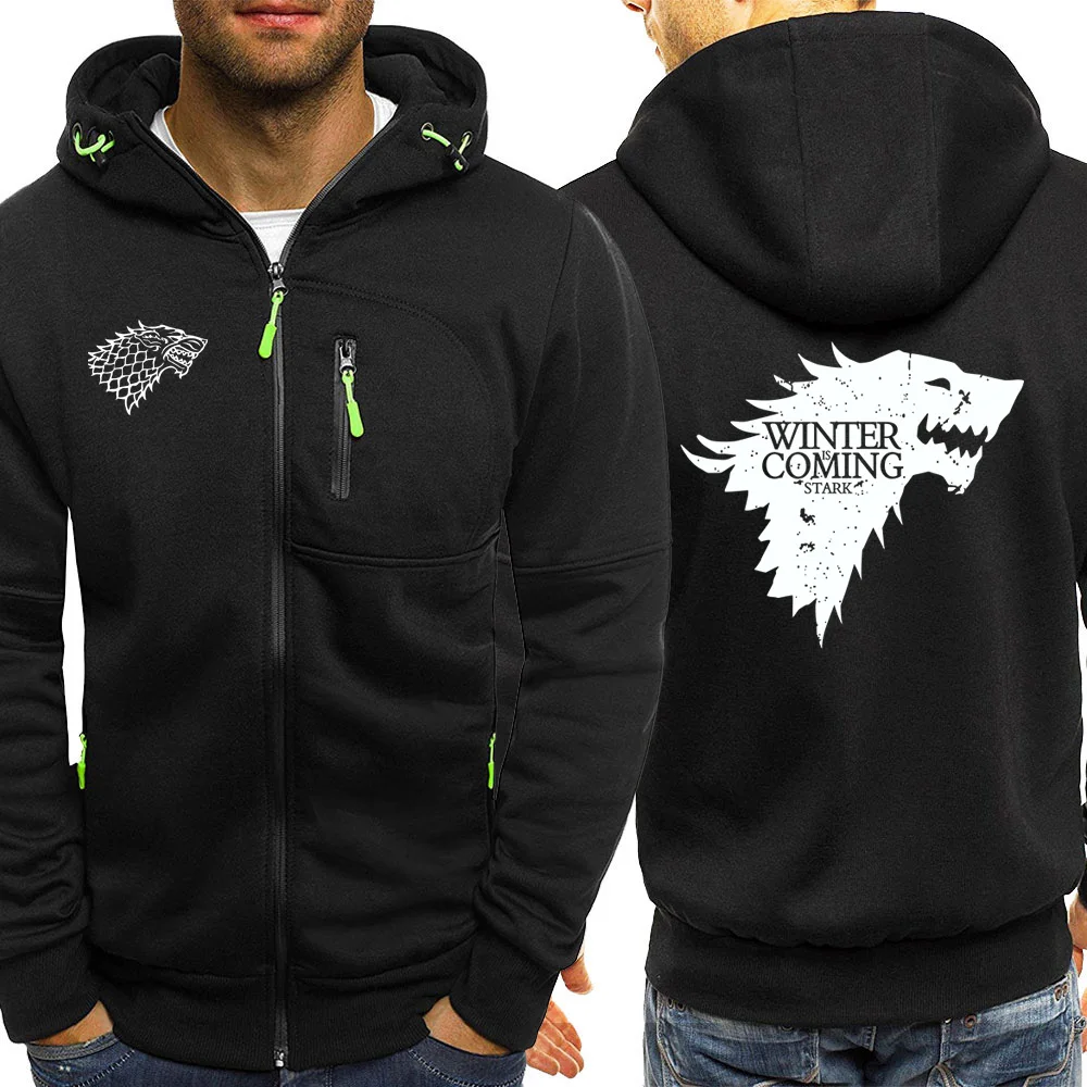 Дропшиппинг США игра Старк зима престолов Толстовка Весна Повседневная печать с