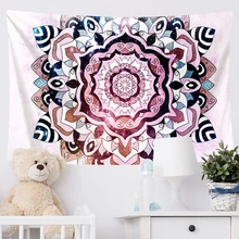Tapestry On The Wall Mandala Pared Psychedelic Macrame Wall Hanging Carpet Wall Cloth Beach Blanket Kawaii Aesthetic Room Decor (4)