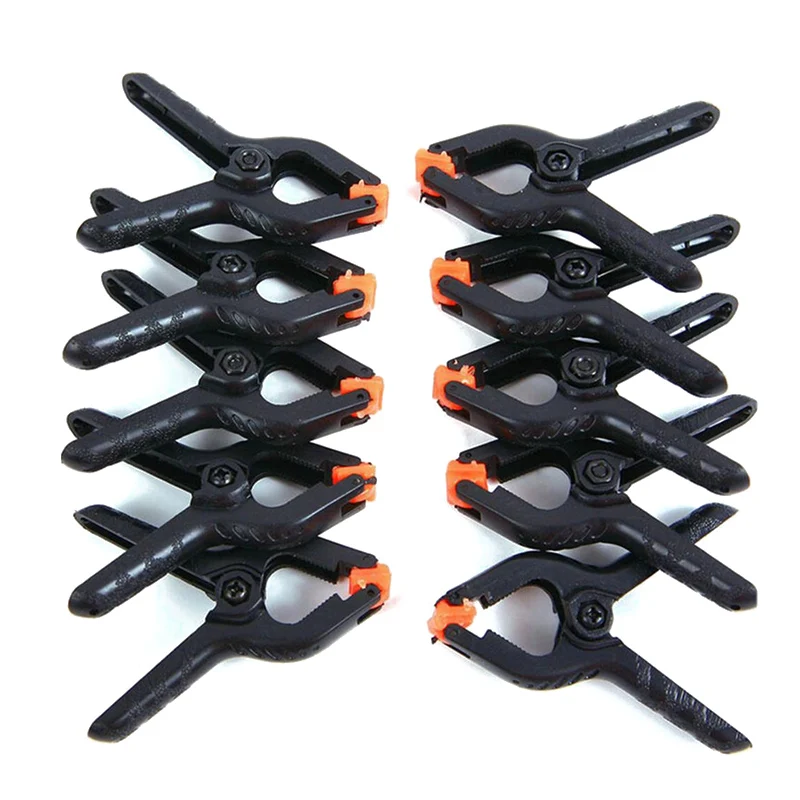 

5/10 Pcs Set 2 inch Spring Clamps Plastic Nylon Clamps Woodworking Spring Clip Photo Studio Background DIY Woodworking Tools