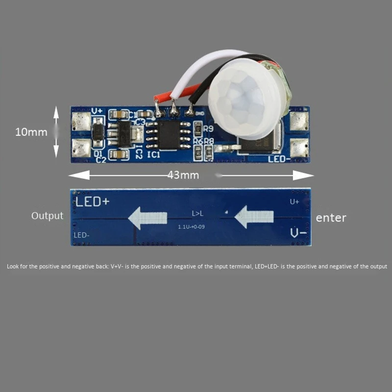 

Hand Sweeping Switch Infrared Human Body Induction Switch Non Press High Power 5V-24V Intelligent LED Light Band Switch