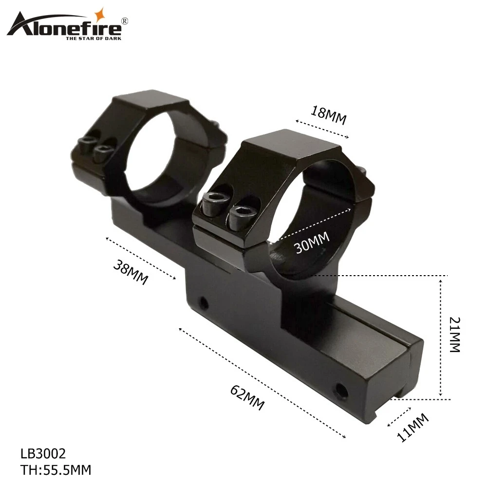 Alonefire LB3002 30 мм кольцо 11 мм Rail Weaver база ласточкин хвост страйкбол винтовка фонарь для дробовика лазерный прицел тактический Пикатинни Крепление