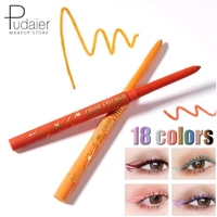 pudaier 2pcs set 18 color eyeliner waterproof eye liner pencil makeup for charm magic eye pencil long lasting cosmetics tool