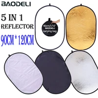 90x120cm 5 in 1 portable collapsible light oval photography reflector for studio multi photo outdoor studio reflector