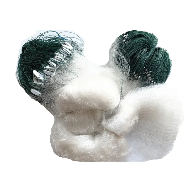 

Depth 4m Gill Net Length 85M-90m Sticky Nylon Fishing Net 3 Layer Fishing Network 20mm-50mm Mesh Sink Float Net Red De Pesca