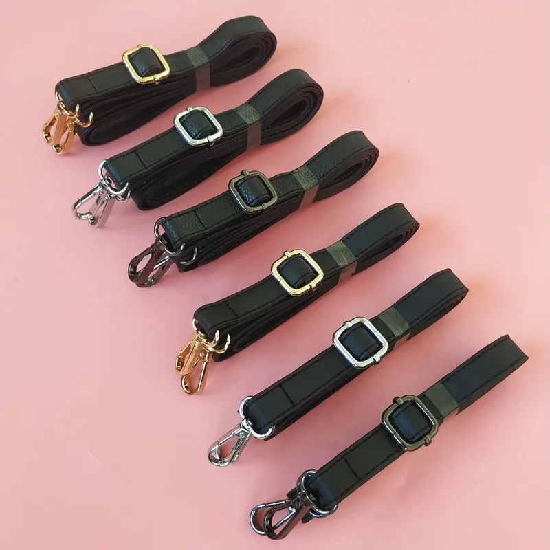 Ремень с текстурой личи зеркальный черный крестообразный ремешок регулируемым