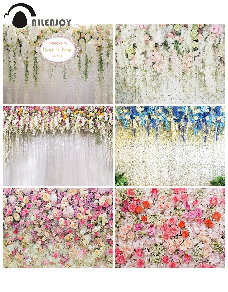 Фон Allenjoy для свадебной церемонии настенный фон роза цветок занавеска день