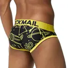 Jockmail трусы, мужское нижнее белье, сексуальное нижнее белье с мультяшным принтом, мужские трусы, Calzoncillos Hombre, нижнее белье с низкой талией, шелк со льдом, дышащие