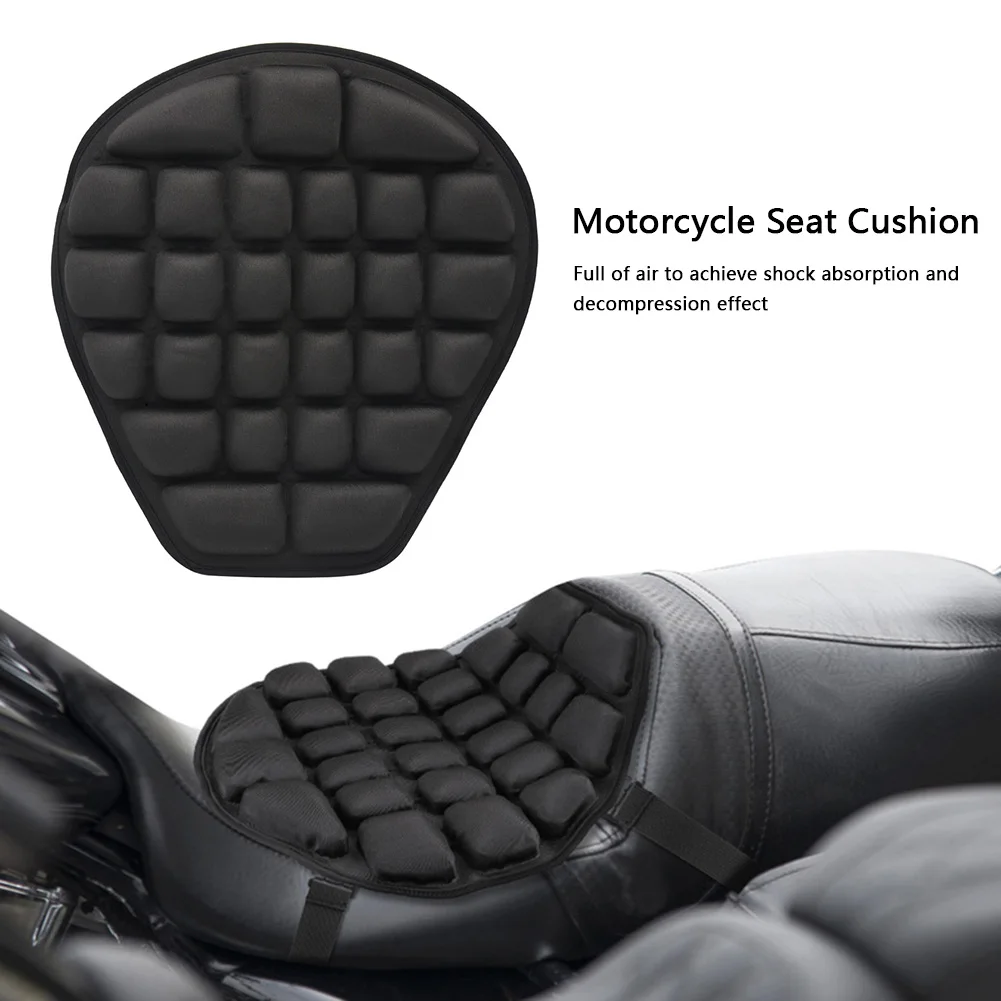 

Motorcycle Seat Cushion Cover Sunscreen Mat 3D Shock Absorb Universal Decompression Shockproof Breathable Electric Bike Cushion