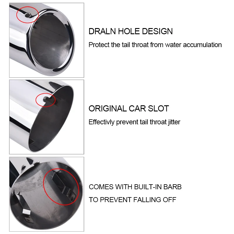 2 шт. глушитель выхлопной трубы из нержавеющей стали для Audi A5 A4 Q5|q5 length|a5 boxa5 filofax |