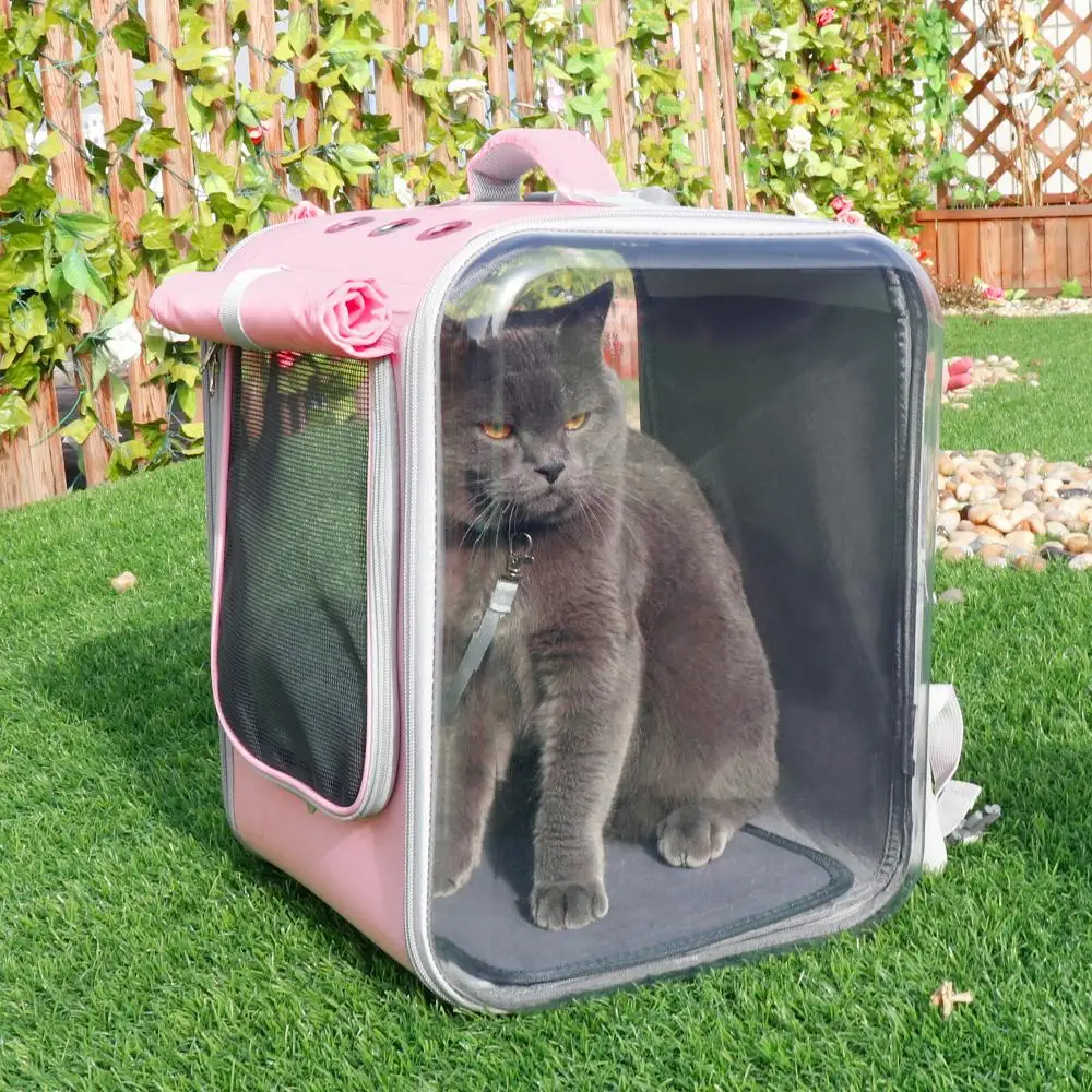 

2021 new Cat Carrier Backpack Breathable Cat Travel Outdoor Shoulder Bag For Small Dogs Cats Portable Packaging Carrying