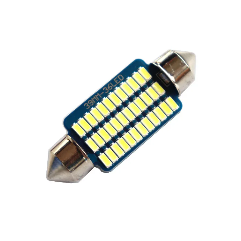 

Decode New Car Led Roof Lamp License Plate Lamp Double Tip 31mm3014 Blue Plate 21 Lamp 30 Lamp 36 Lamp Led Lights for Car