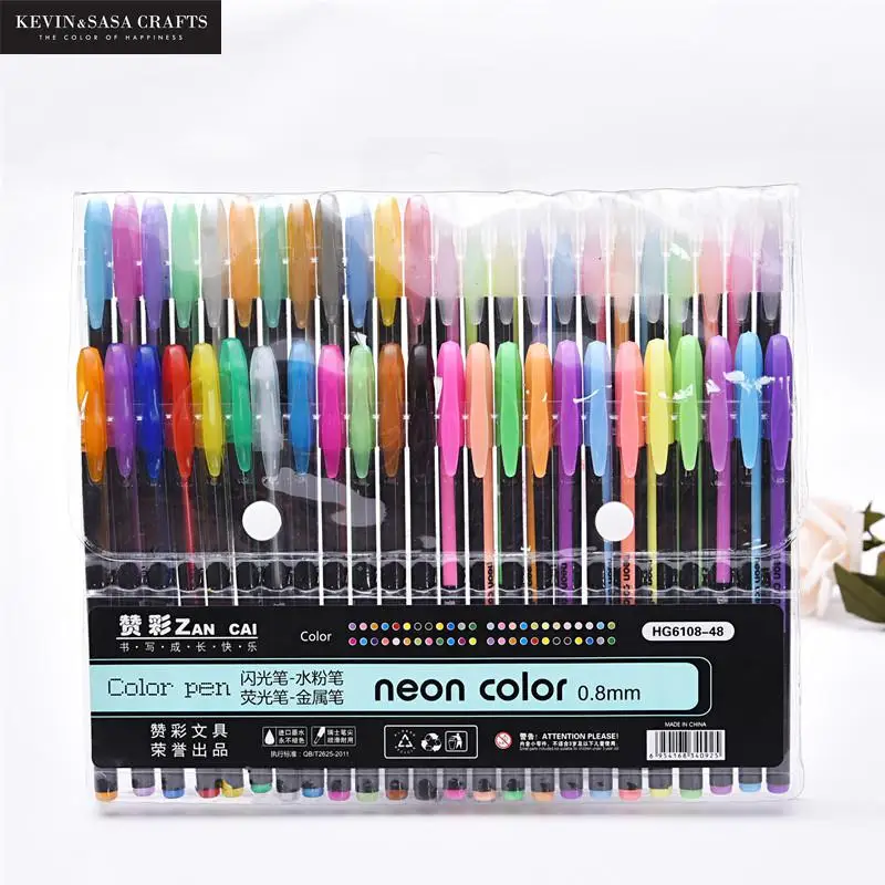 

Glitter Color Gel Pen Set 48/36/24/18/12 Colors School Stationery Suppliers Office Accessories Presented By Kevin&sasa Crafts