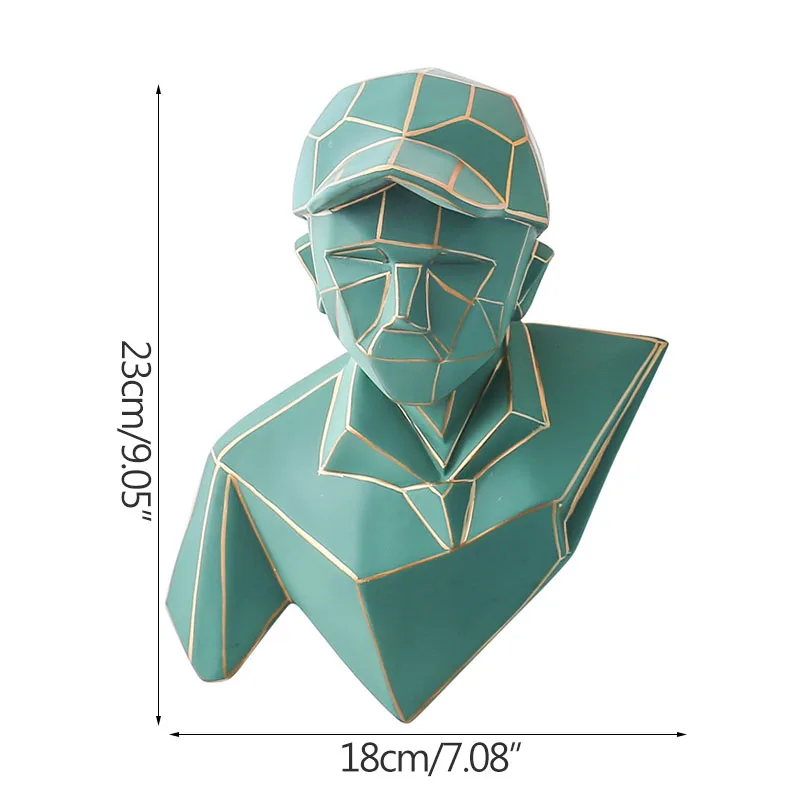 

Wall Decoration Abstract Man Sculpture & Statue Living Room Decoration Figurines Resin Ornaments Office Hanging Display Props