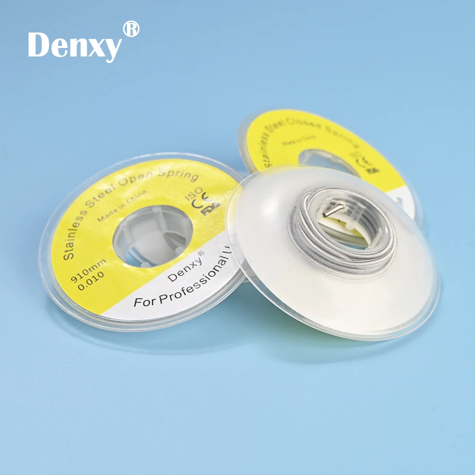 Ортодонтические пружины Denxy 4 шт./лот нержавеющая сталь пружина открытой |