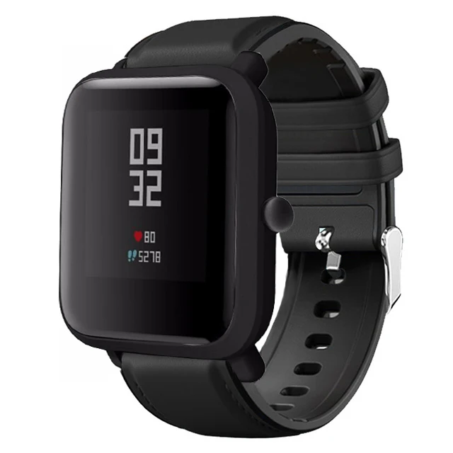 Ремешок для часов Amazfit Bip силиконовый браслет из натуральной кожи смарт-часов GTS |