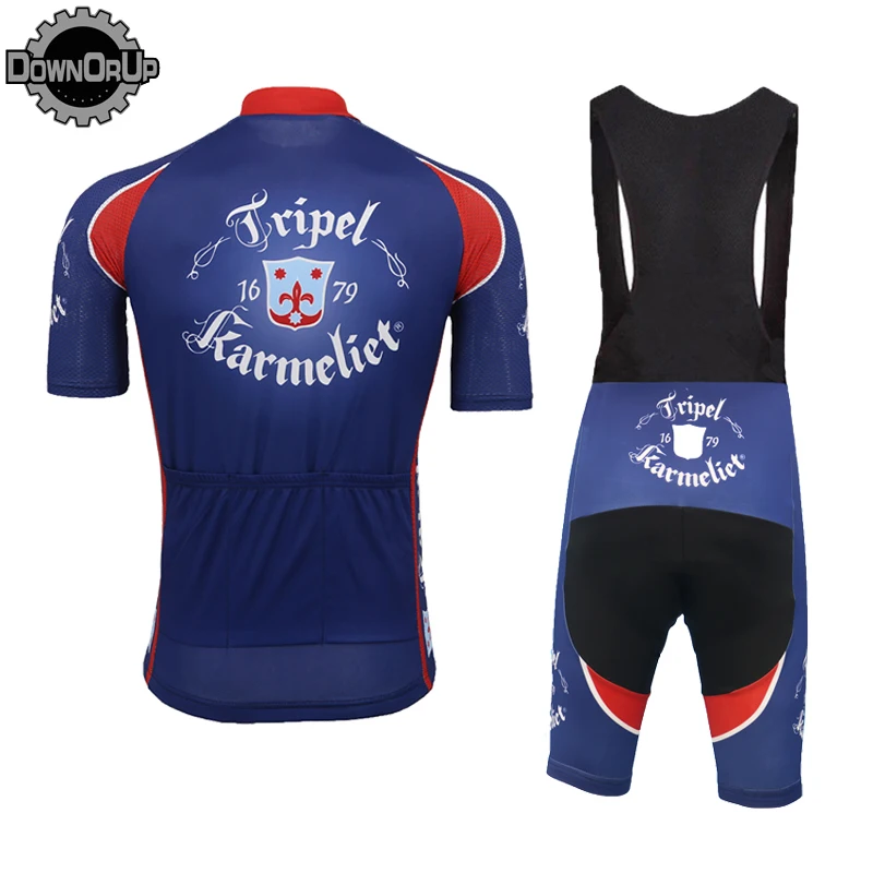 

Belgiu beer man cycling jersey 2020 blue Short Sleeve pro team bicycle clothing set 9D gel breathable pad MTB Maillot ciclismo