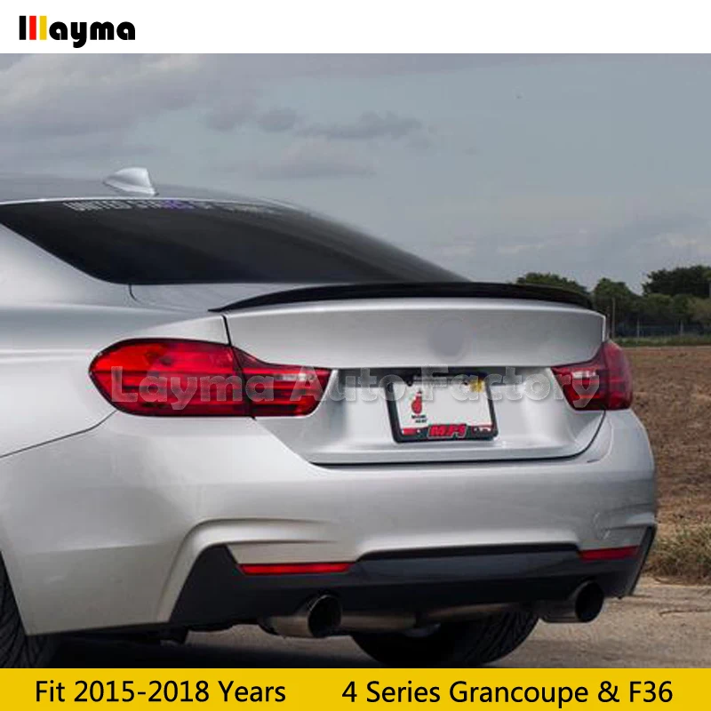 Стильный спойлер для заднего багажника из углеродного волокна BMW 4 серии GranCoupe F36