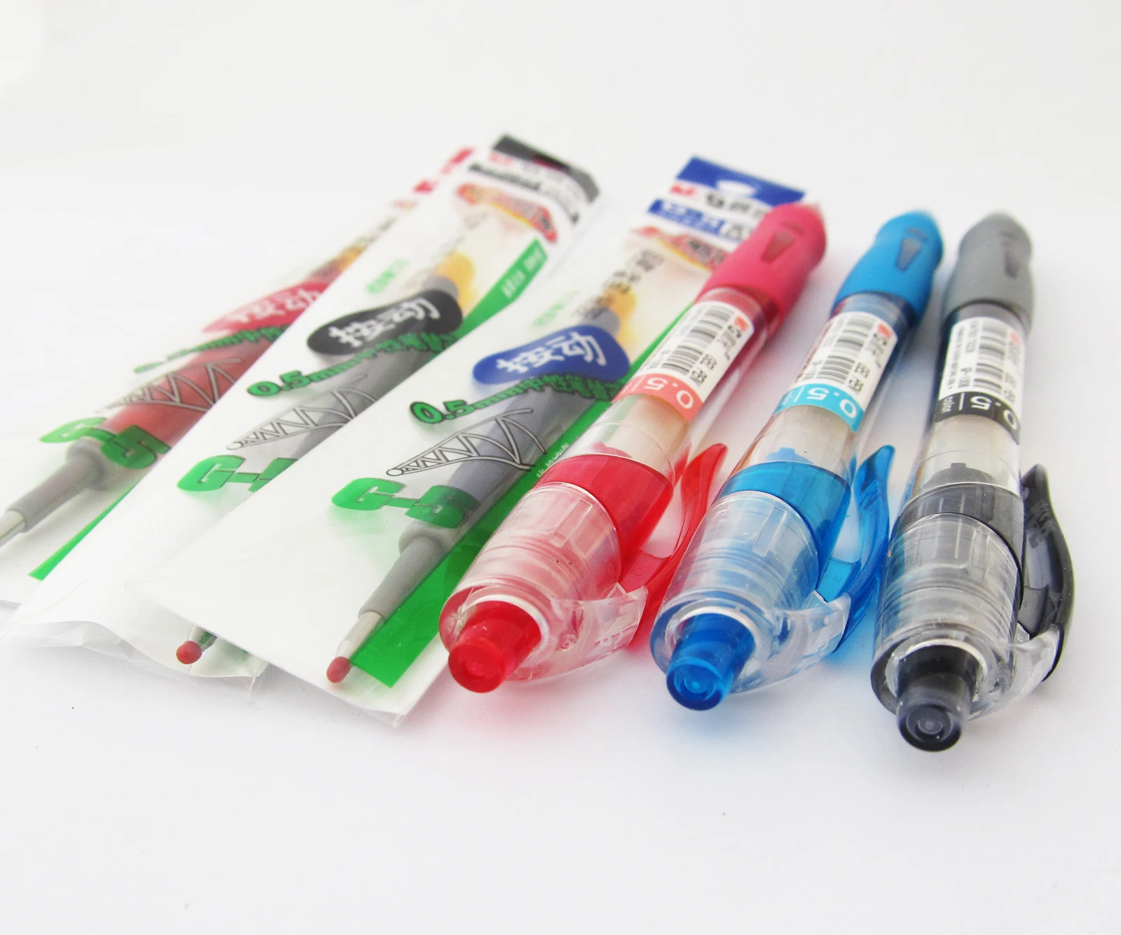 

1pc M&G GP-1008 Z1 Retractable Pen 0.5mm Pipe Blue Black Red Gel Ink Pens