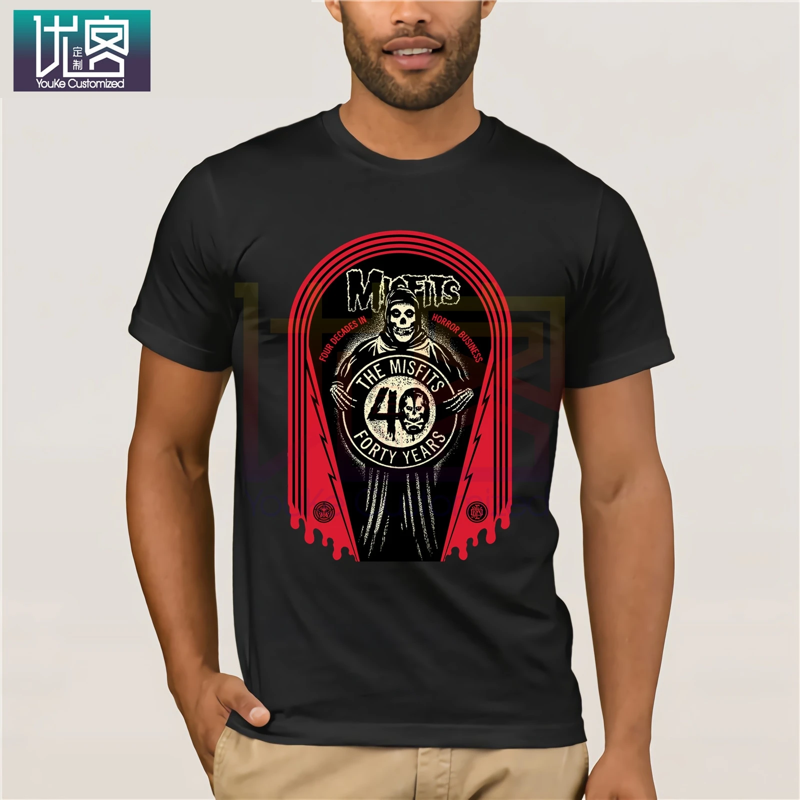 Крутая футболка The Misfits на 40-летие одежда хлопковая унисекс модная уличная