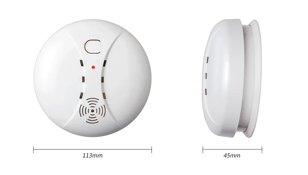 

High Sensitive 433MHz Wireless Independent Smoke Fire Detector Home Security Low Battery Reminder ASK Alarm Sensors Detectors