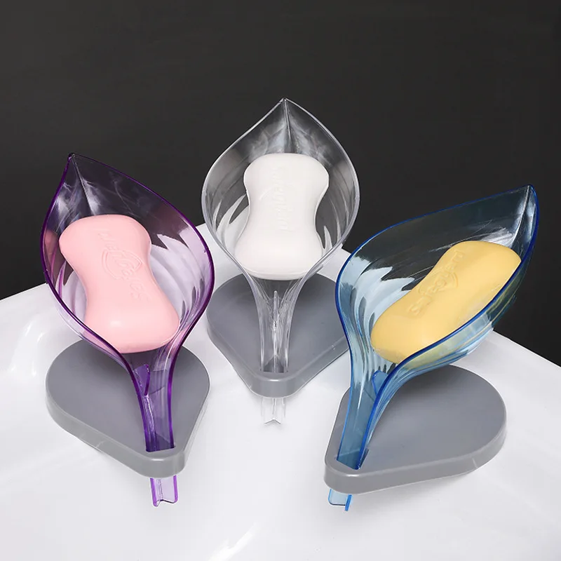 Держатель для мыла ванной комнаты ящик в форме листа держатель чехол аксессуары
