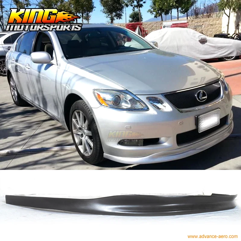 Подходит для 2006-2007 Lexus GS300 GS350 GS430 TTE Style 4Dr Sedan передний бампер губ Неокрашенный-PU Global