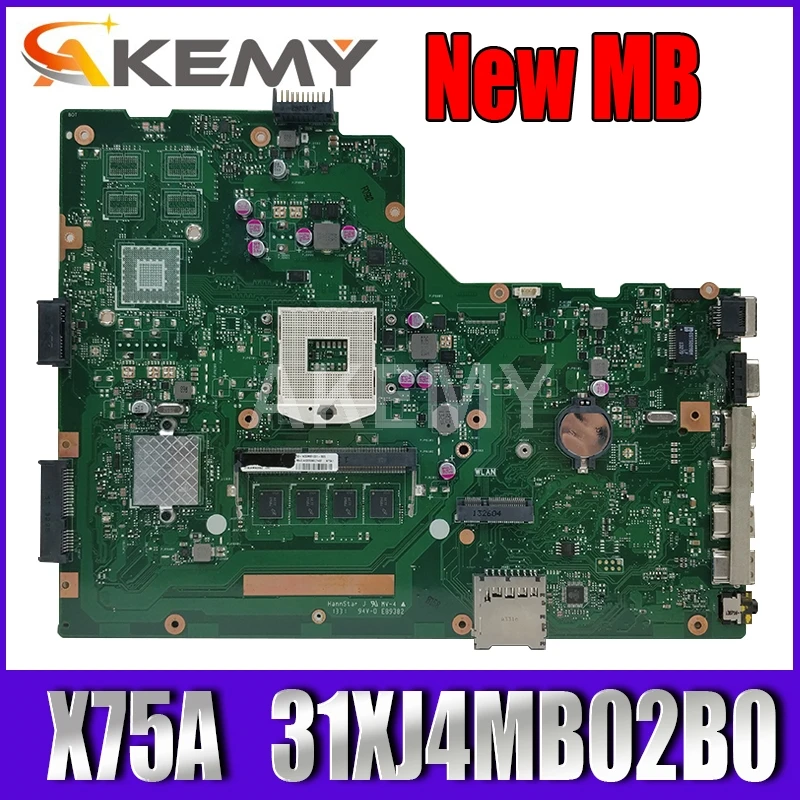 

Материнская плата X75VB X75VD REV: 2,0 для Asus X75VC X75VD X75V X75A X75A1 материнская плата для ноутбука 31XJ4MB02B0