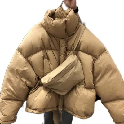 

Small bread jacket down jacket women 2020 winter new style Korean style stand-up collar short fashion loose warm jacket