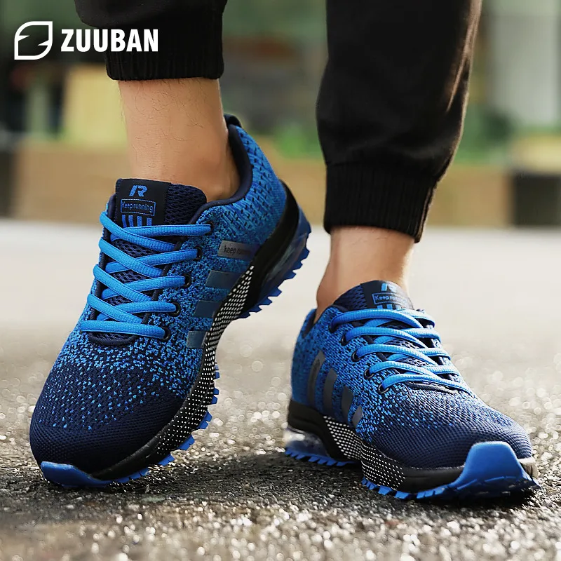

Air Running Shoes Men Lightweight Keep Running Cheap Sport Shoes Men Marathon Trainers BIg Sizes Kint Breathable Unisex Sneakers