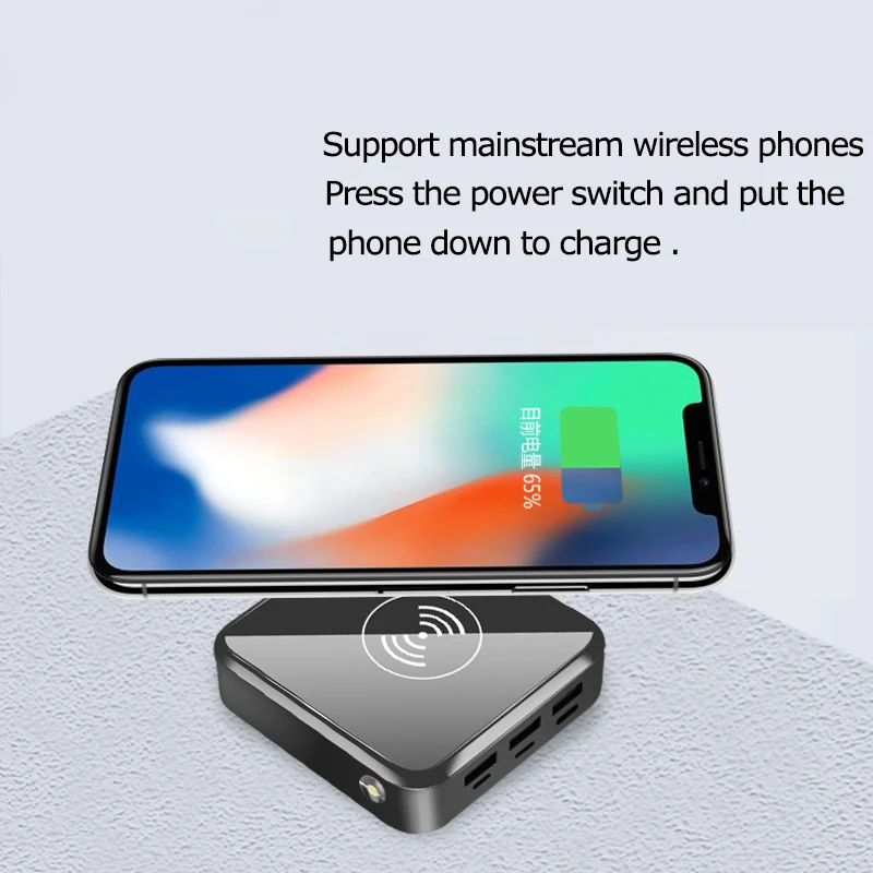 Беспроводной внешний аккумулятор портативное зарядное устройство Зарядка