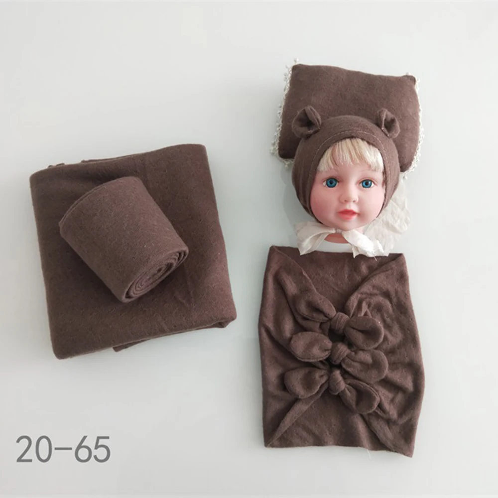 5pcs Sets 20-65 D& J 4 шт./5 шт. комплекты для новорожденных реквизит для фотосъемки ребенок позирует подушку шляпа капот обертывания фоновое одеяло Fotografia студия реквизит - Цвет: 5pcs Sets 20-65
