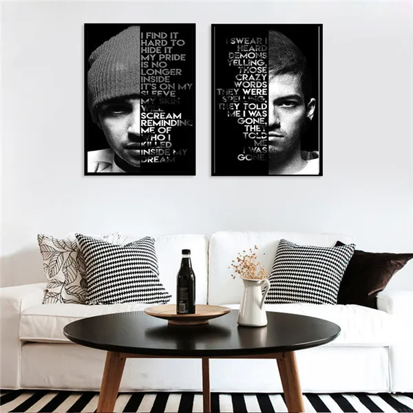 Популярная буква Мужская картина фигурка портрет блок английские цитаты