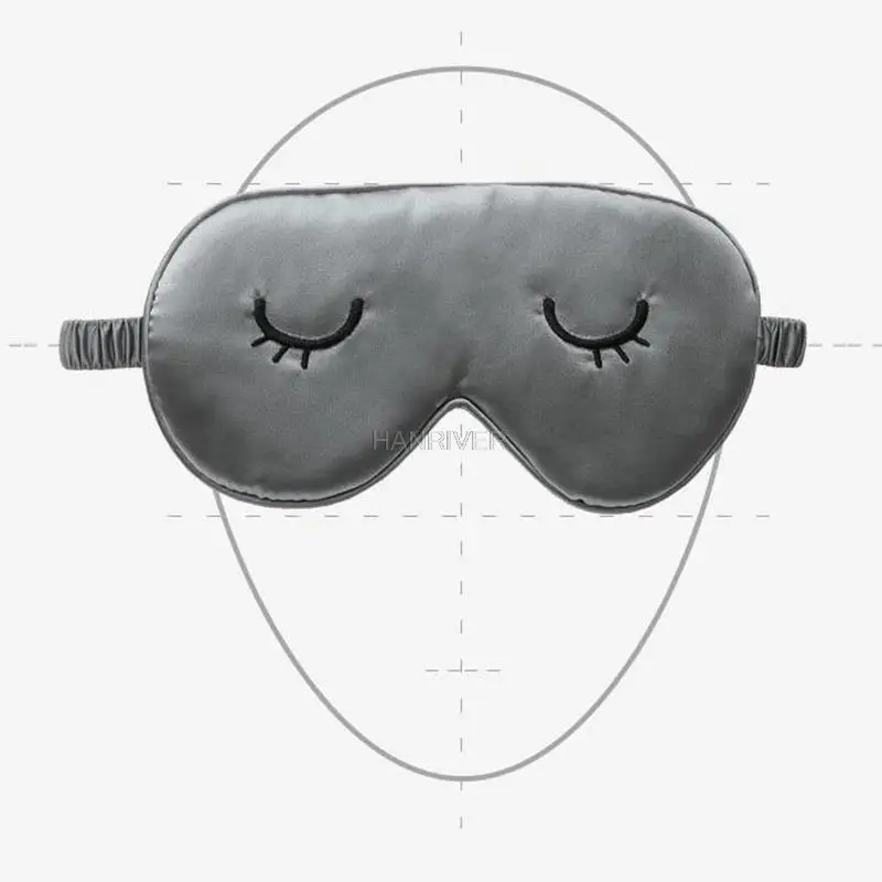 1 шт. маска для глаз из шелка сна Спящая мягкий тенты патч зеленая на глаза Для