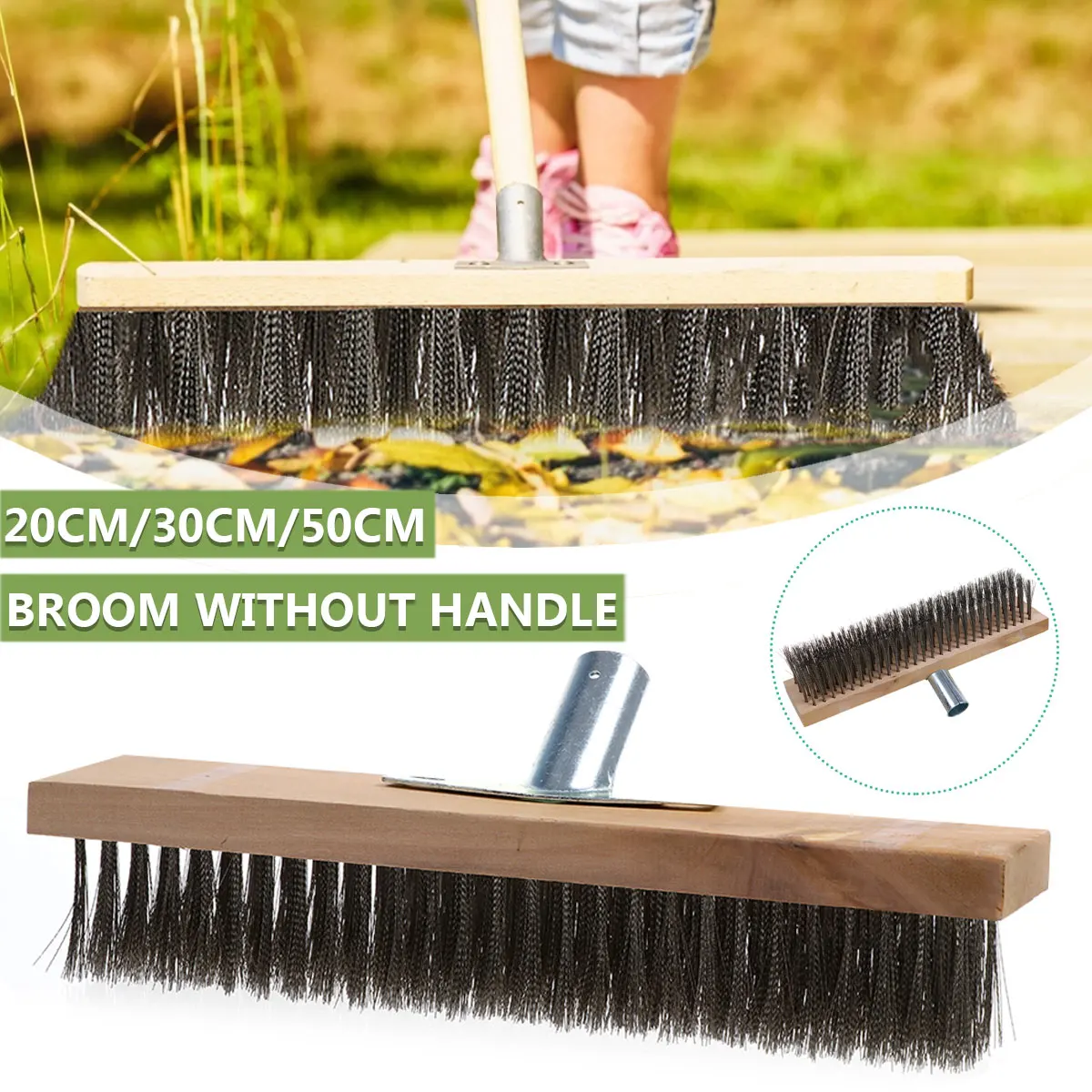 

Щетка для подметания, 20/30/50 см, прочная, металлическая