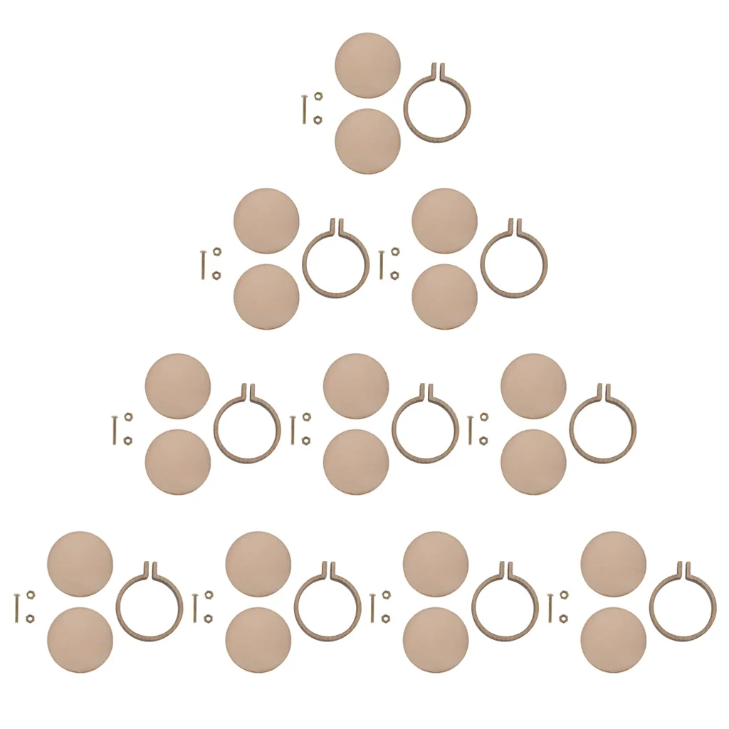 10 шт. мини обруч с вышивкой деревянная рамка для вышивки крестом аксессуары