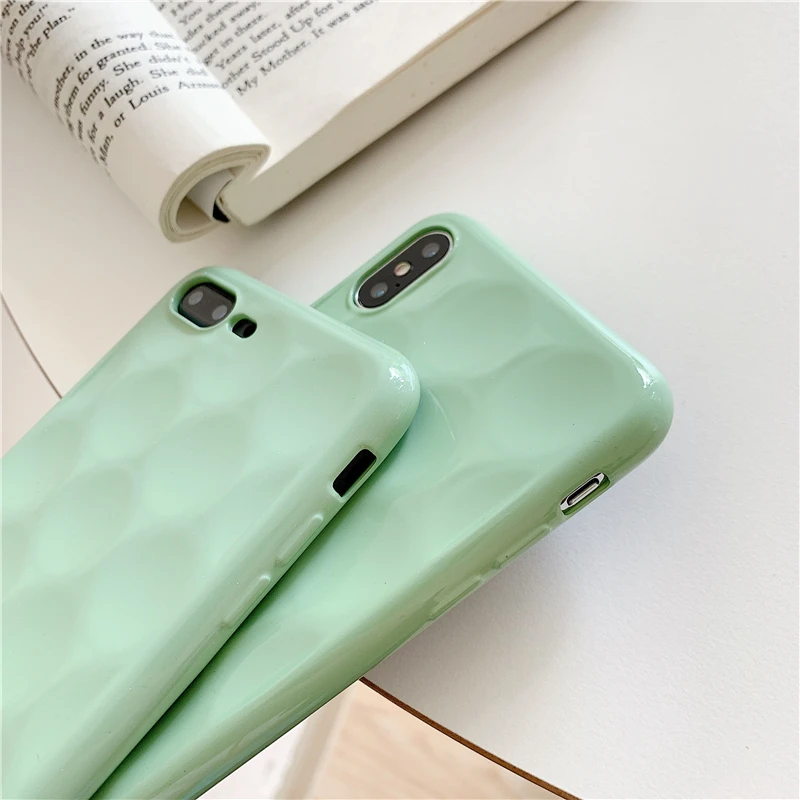Gimfun Fold Bump Tpu чехол для iPhone X Xs Xr Xsmax 6 7 8 Plus милый противоударный мягкий силиконовый