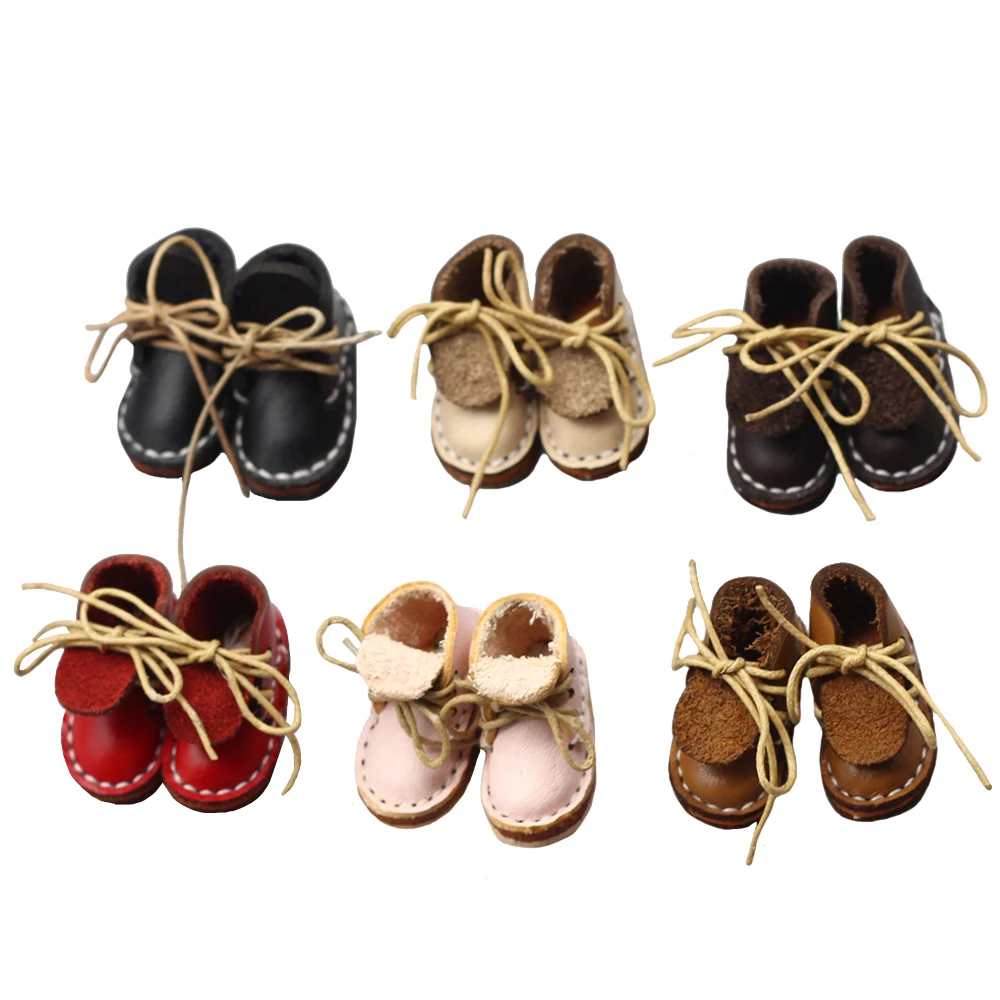 3 6*1 6 см модная мини-кожаная обувь для шарнирных кукол Blythes 1/6 подходит 1/8 BJD