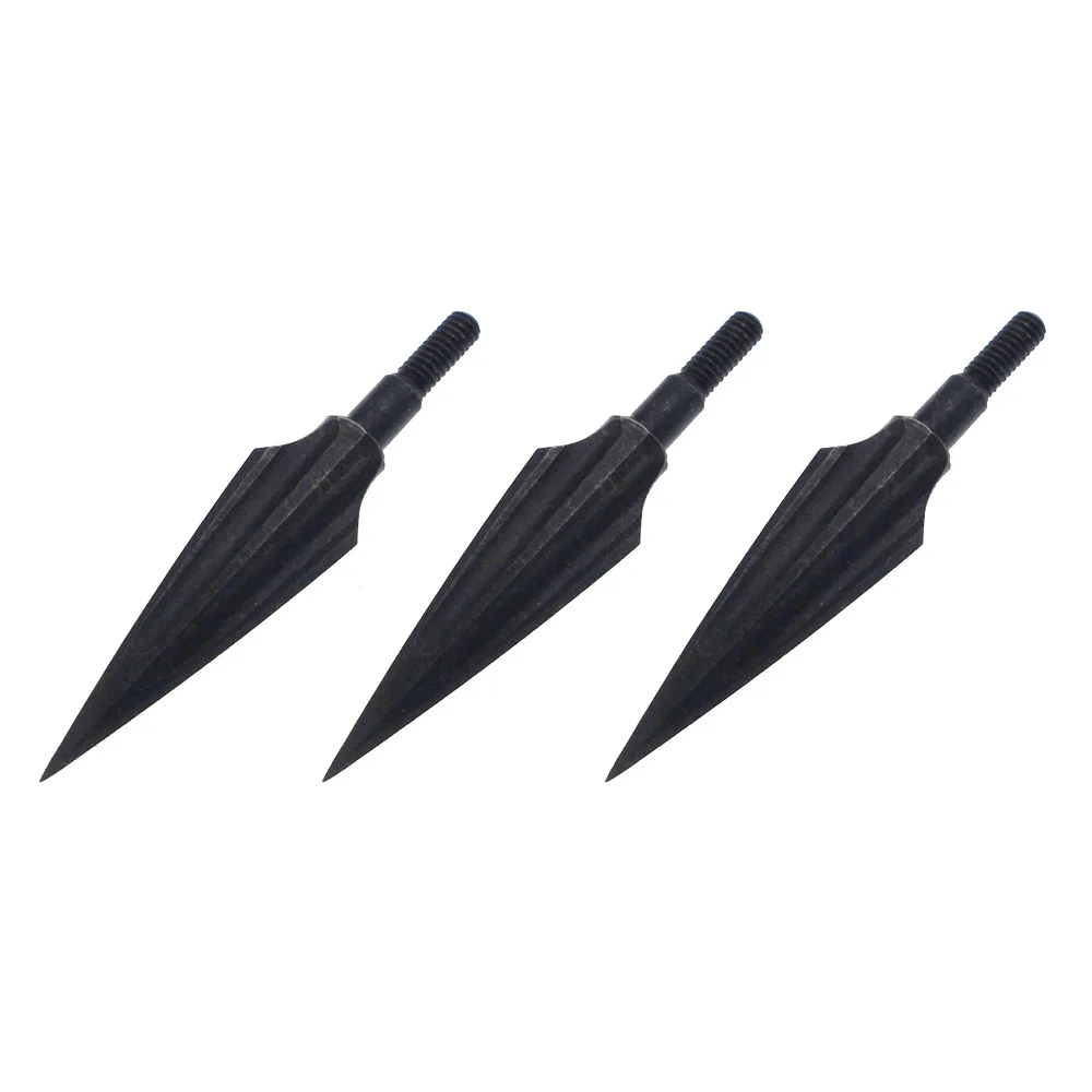 Type 4 (3pcs) 3 шт черные ивы Broadheads стрельба из лука углеродный стальной наконечник стрелы практические советы - Цвет: Type 4 (3pcs)