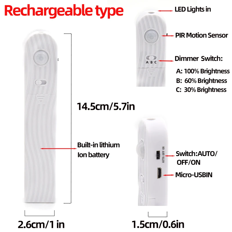 Светодиодная лента USB 2835 SMD 5 в постоянного тока гибкая светодиодная с