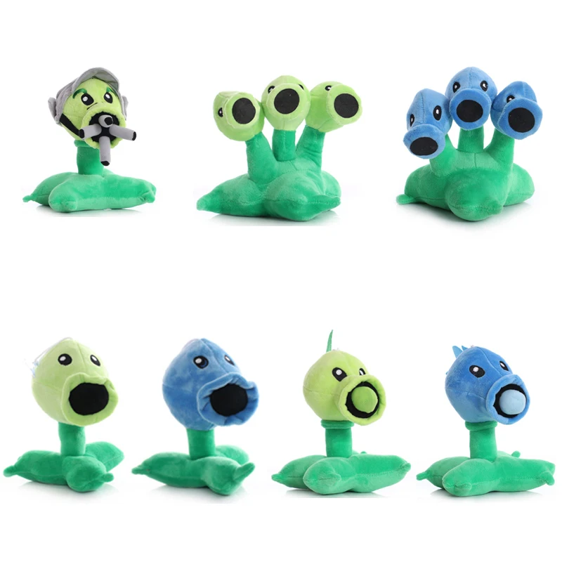 

1pcs Plants vs Zombies Plush 17cm PVZ Peashooter Gatling Peashooter Plush Stuffed Toys Soft Game Toy Doll Gift for Children Kids